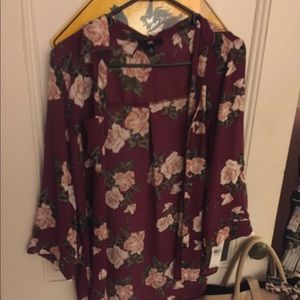 XL floral blouse